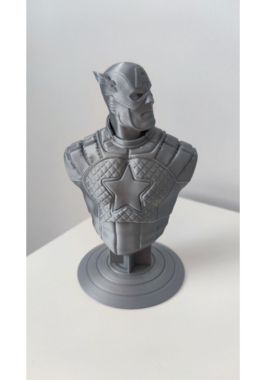 Captain America - Kaptan Amerika Gri Figür / Büst - Biblo 13 Cm