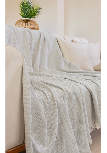 Tabu Home Dokuma Cozy Comfort Gri Koltuk Örtüsü