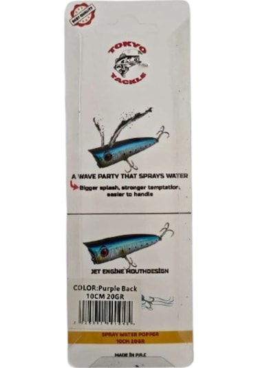 Spray Water Popper Su Üstü Püskürtmeli Popper Yem 10cm 20gr
