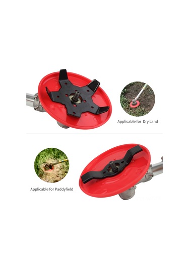 Wezone Dayanıklı Çelik Çim Biçme Başlığı - Keskinleştirici Aksesuarlı, Ağır Hizmet Tipi Bahçe Aleti