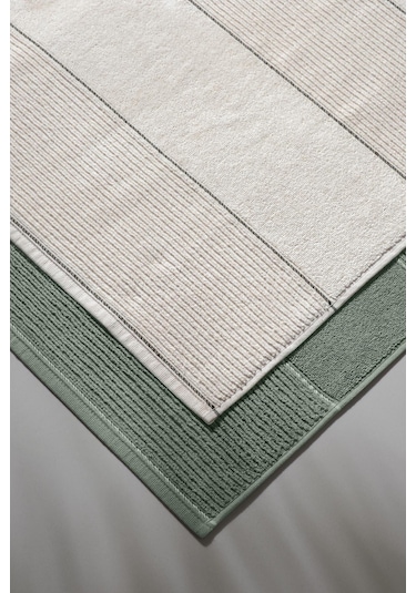 Carmine Bathmat Olive - Ekstra Yumusak, Modern %100 Pamuk 50X75Cm Krem