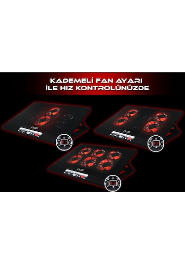 Inca INC-601GMS 6 Fanlı 7" - 17" Gaming Notebook Soğutucu