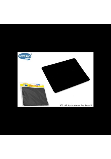 Addıson 300142, 177x217x2mm, Lüx, Big, Mouse Pad, Siyah Diğer