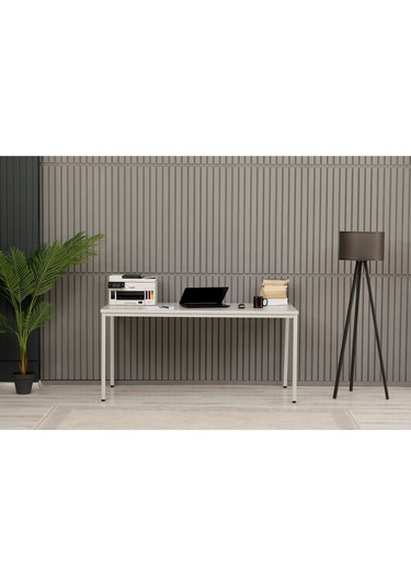 Sehpol Çalışma Masası 160x80x75 Cm Gri