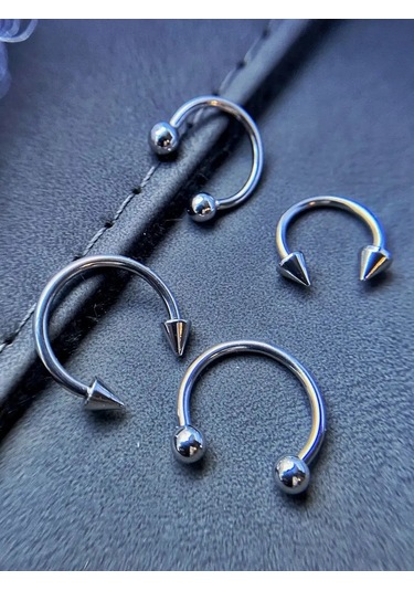 Hok's Love Daireli Piercing Seti 4 Parça 165853180 Gri