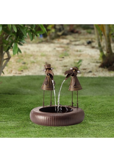 Geeksen Çeşme Avlu Sanat Dekorasyonu Su Akacak Özel Kalıp Reçine El Sanatları Yeni Ağaçkakan Açıldı