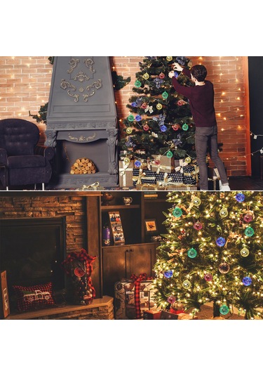 Fosenze 1.8m Renkli Led Toplu Işık Zinciri, 10 Ampul Sabit Aydınlatma, Mutfak Bahçe Parti Dekorasyonu Aa Pil İçermez Çok Renkli