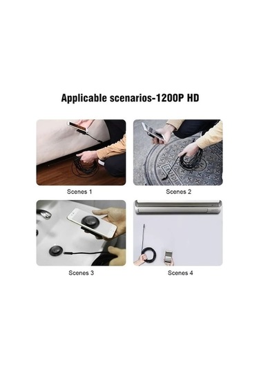 Xianwen Wi-fi İle Çalışan Endoskop Yılan Kamera 10 Metre Sert