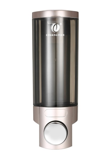 Ulzyvf Duvar Tipi 300ml Şampuan & Sıvı Sabun Dispanseri - Kilitli, Şeffaf, Çok Amaçlı Şampanya Altın Şampanya Altın