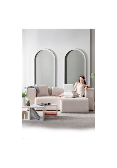 Katt Modüler Ekstra Rahat İskeletli 2 Li Koltuk 10 Renk Krem