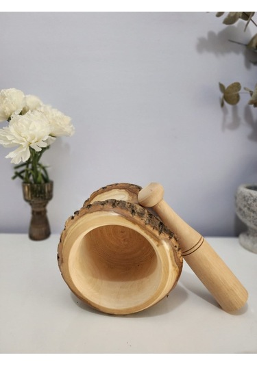 Hbs Art Design Doğal Kabuklu Havan Büyük Boy