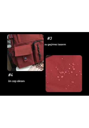 Unisex Harajuku Tarzı Kore Esintili Sırt Çantası - Öğrenciler İçin Şık Ve Basit Tasarım, Okul Ve Günlük Kullanıma Uygun Modaya Uygun Çanta MAvi