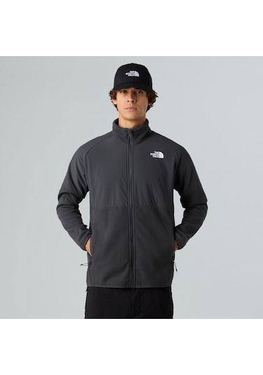 The North Face M Glacier Heavyweight Full Zip Erkek Polar-30495 Koyu Gri
