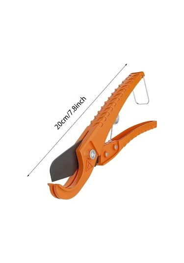 Hightower Sk5 Çelik Teflon Su Borusu Ve Isıya Dayanıklı Bahçe Makası - Turuncu Turuncu