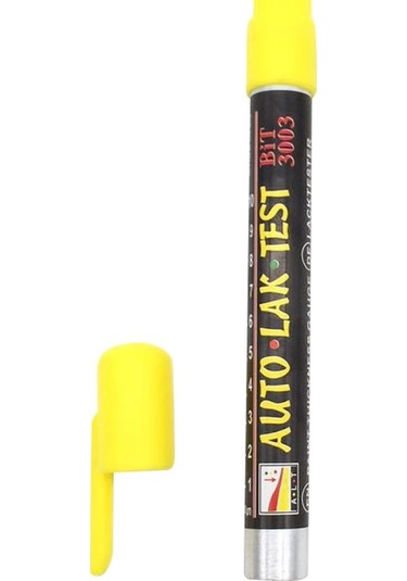 Alüminyum Boya Testeri - 10x100mm Ölçü, 29g Ağırlık, Renkli, Kaliteli Kontrol Aleti Sarı Sarı