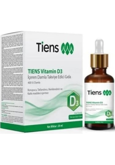 Tiens Vitamin D3 İçeren Damla Takviye Edici Gıda 20 ML