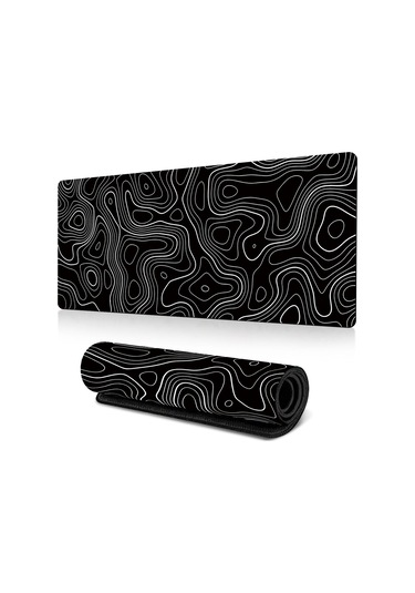 Sones Büyük Soyut Mouse Pad Oyuncu Ofis Bilgisayar Masası Matı, Boyut: 300x800x2mm Soyut Akışkan 25
