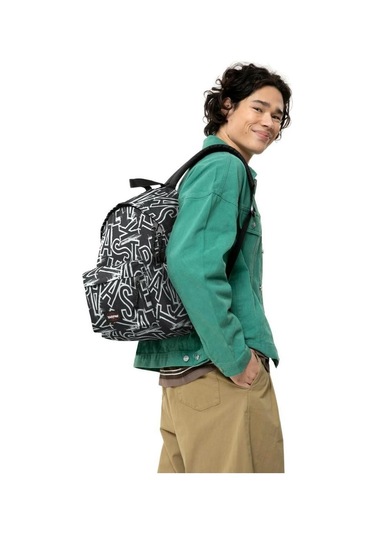 Eastpak Sırt Çantası Day Pak'r Laptop Gözlü Ep Letters Black 2o0 Siyah - Beyaz