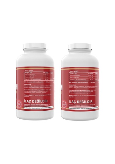 Collagen Hyaluronic Acid Vitamin C - 300 Tablet 2 Kutu