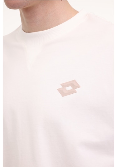 Lotto M-zane Tee 5fx Ekru Erkek Kısa Kol T-shirt Bej