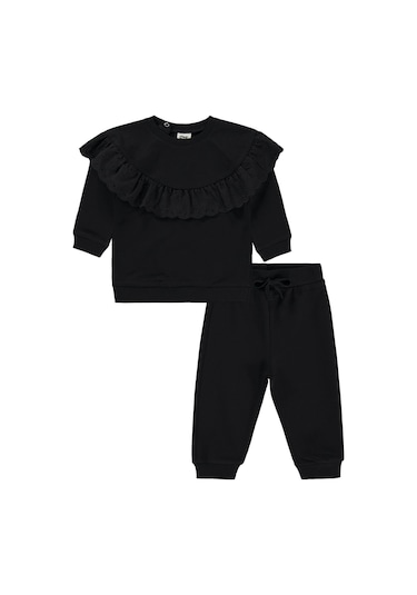 Civil Baby Kız Bebek Takım 6-18 Ay Siyah Siyah