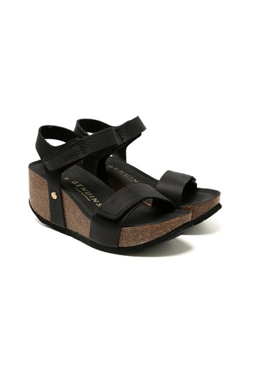 Terlik Kadın Bılbao G106319 Genuins Embossed Leather Dark Leather Dark