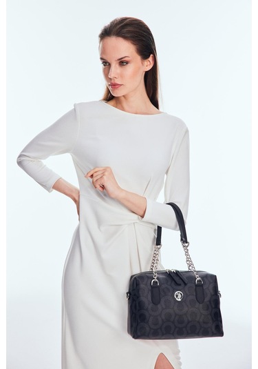 Us Polo Us24597 Kadın El Ve Omuz Çantası Siyah Siyah