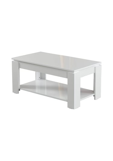 Shelf Beyaz Orta Sehpa / Dikdörtgen Orta Sehpa