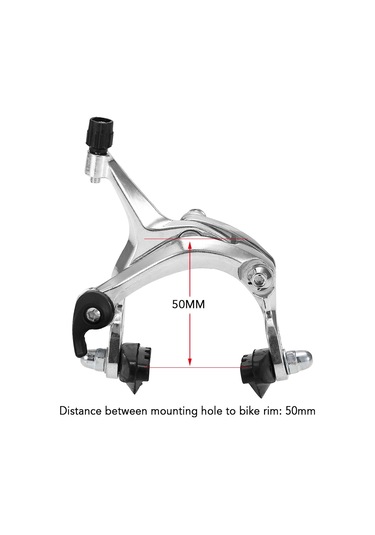 Geeksen Ön/arka Seçenekli Fren Seti - 22mm Tutacak, 21/61in Kablo, Siyah/gümüş, Sabit/yol Bisikleti Uyumlu Gümüş