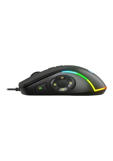 Lecoo MS140 Kablolu 6400DPI 10 Makro Tuşlu RGB LED Gaming Optik Mouse