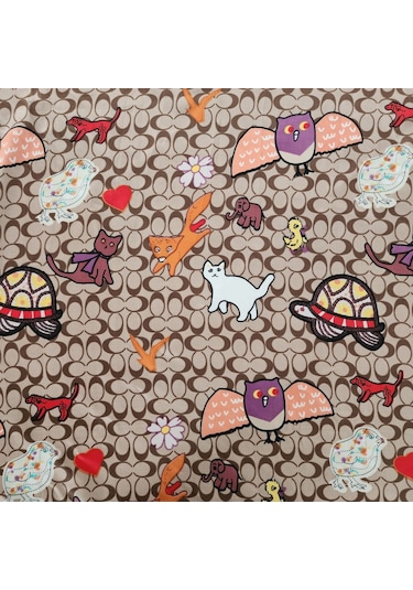 Hedea Büyülü Orman Saten Fular 70x70 Cm Çok Renkli
