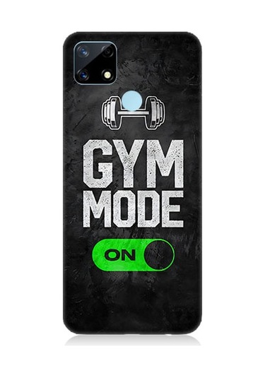 Realme C25 Uyumlu Gym Mode Desenli Silikon Kılıf