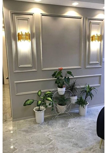 Diecor Dekoratif Boyanabilir 25 Adet 4 Cm Eğimli Polistren Duvar Çıtası Model:xa318