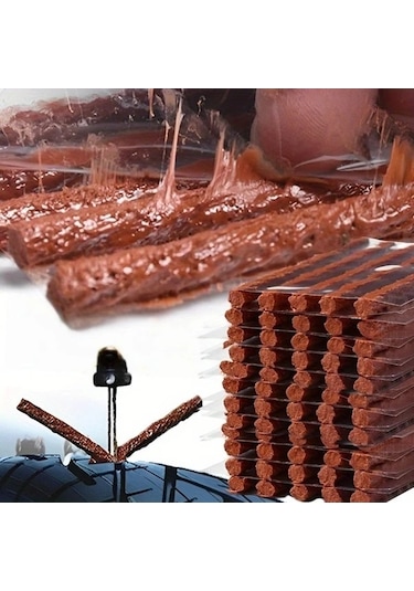 Fastbuy Turcoshop11 60 Adet Hızlı Lastik Onarım Seti, Oto Ve Motosiklet İçin Conta Şeridi