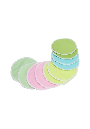 Hangfox Yıkama ve Yeniden Kullanılabilir Yüksek Su Emici, 12 CM Çaplı 10 Adet Paket Emziren Anneler İçin Süt Taşması Önleyici Meme Padleri