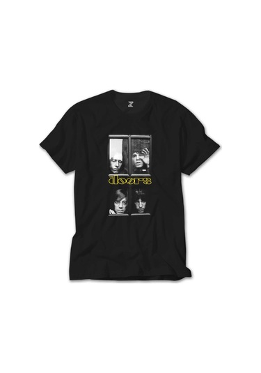 The Doors Windows Siyah Tişört Siyah