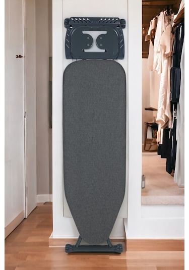 Perilla Silvia Ütü Masası Ironika Kalın Borulu Kurutmalık Set - Antrasit Antrasit