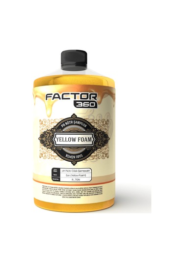 Factor360 Yellow Foam Sarı Renkli Oto Yıkama Köpüğü Oto Şampuan 1 L