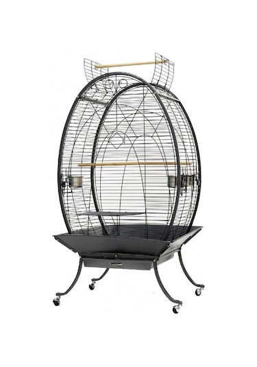 Dayang Oval Papağan Kafesi Ayaklı 89 x 60 x 159