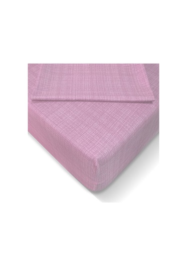 Alla Turca Ranforce 180x200 Cm Lastikli Çarşaf Seti - Pembe