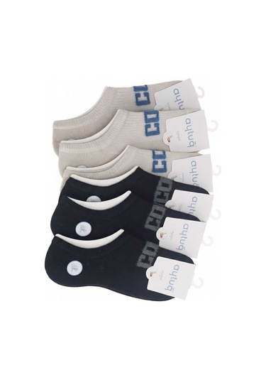 Bambu Sneakers Çorabı Dikişsiz Yazlık 36-40 Numara Asorti 12'li Kutu Çok Renkli