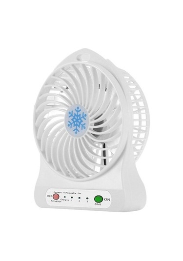 Usb Şarjlı Masaüstü Led Fan - Beyaz Xub43n Beyaz
