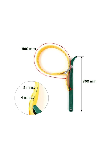 Tatian Ayarlı Kayışlı Kemerli Yağ Filtre Sökme Anahtarı 12” 300Mm