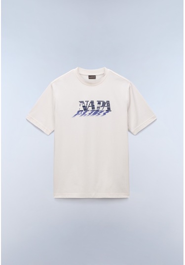 Napapijri S-lodestar Ss Erkek T-shirt-31973 Beyaz