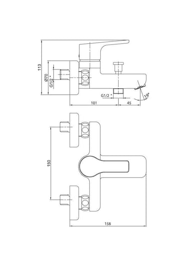 Eca Luna Banyo Bataryası Altın 102802450 Altın