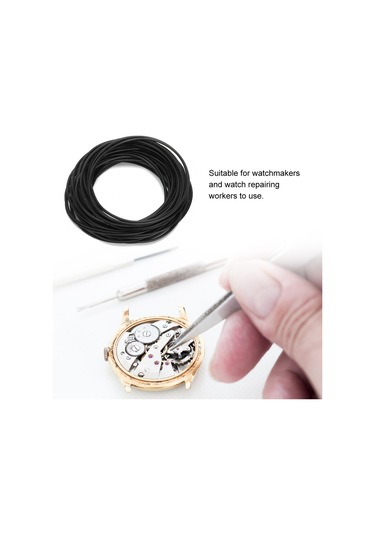 Lemestar Saat Su Geçirmezlik Gevşekliği Tamiri İçin Kauçuk O-ring Seti - 0.8mm Kalınlık, 500 Adet, Saat Tamircileri İçin Uygun