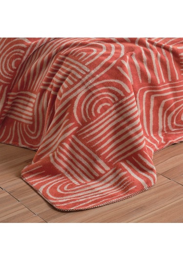 Pamela Çift Kişilik Battaniye 200x220 Cm Kiremit