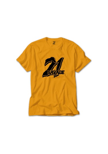 21 Savage Sarı Tişört Sarı