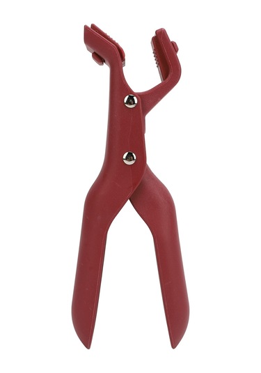 Ximistore9 Kırmızı Mutfak Anti-parçalar Kelepçe, Isı Dayanıklı Plastik, Çok Fonksiyonlu Tabak/bardak Tutucu, Kaymazsız, Tek El Kullanıma Uygun Kırmızı