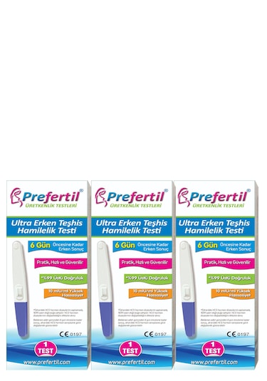 Ultra Erken Teşhis Gebelik/hamilelik Testi - 3 Kutu 3 Test